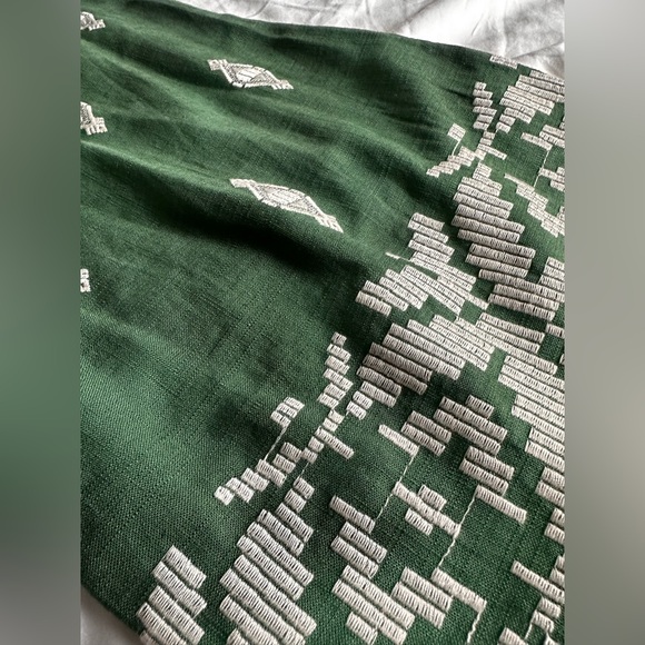 ZARA Green Embroidered Wide Leg Pants – Size M (Mex 28) - Picture 5 of 7